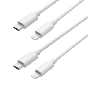 USB-C naar Lightning Kabel - geschikt voor Apple / Apple Oplaadkabel - MFi gecertificeerd - 75cm - Wit - 2 stuks
