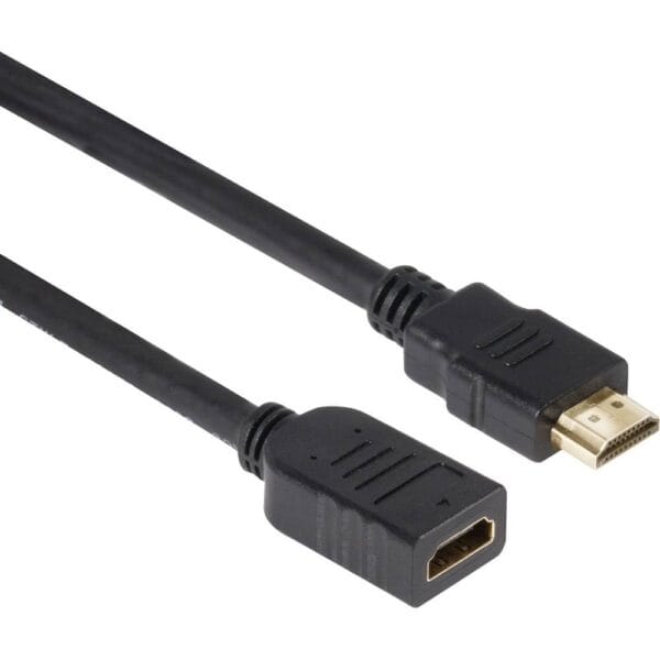 club3D CAC-1320 HDMI-kabel HDMI Verlengkabel HDMI-A-stekker, HDMI-A-bus 5.00 m Zwart 4K UHD