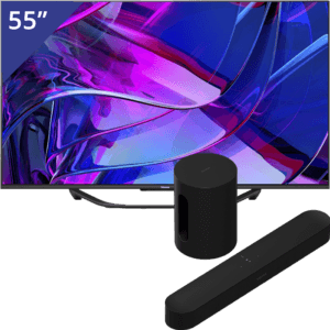 Hisense 55 inch TV + Sonos Beam + Sub mini