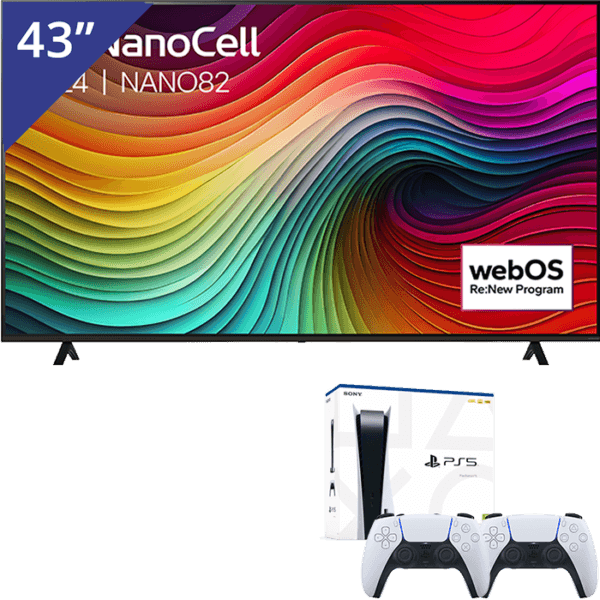 LG 43 inch NANO TV + PlayStation 5