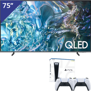 Samsung 75 inch QLED TV + PlayStation 5