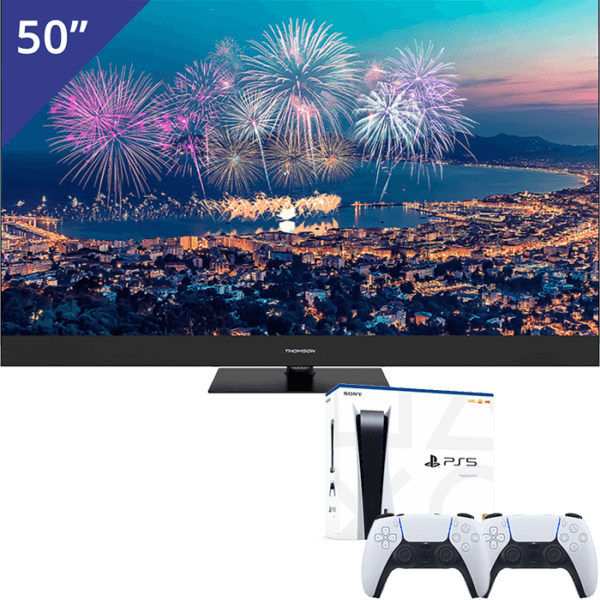 Thomson 50 inch/127 cm QLED TV + Playstation 5